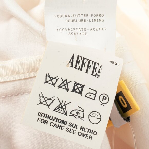 Moschino Cheap and Chic White Cotton Red-Embroidered Blazer - Picture 10 of 11